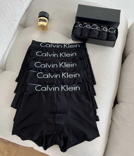 Чоловічі труси Calvin Klein (Кельвін Кляйн) Набір із 5 штук (бавовняні) Чорні