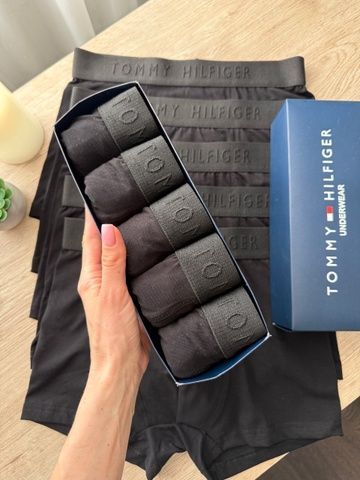Чоловічі труси Tommy Hilfiger (Томмі Хілфігер) Набір з 5 штук | Набір Чоловічої нижньої білизни - (бавовняні)
