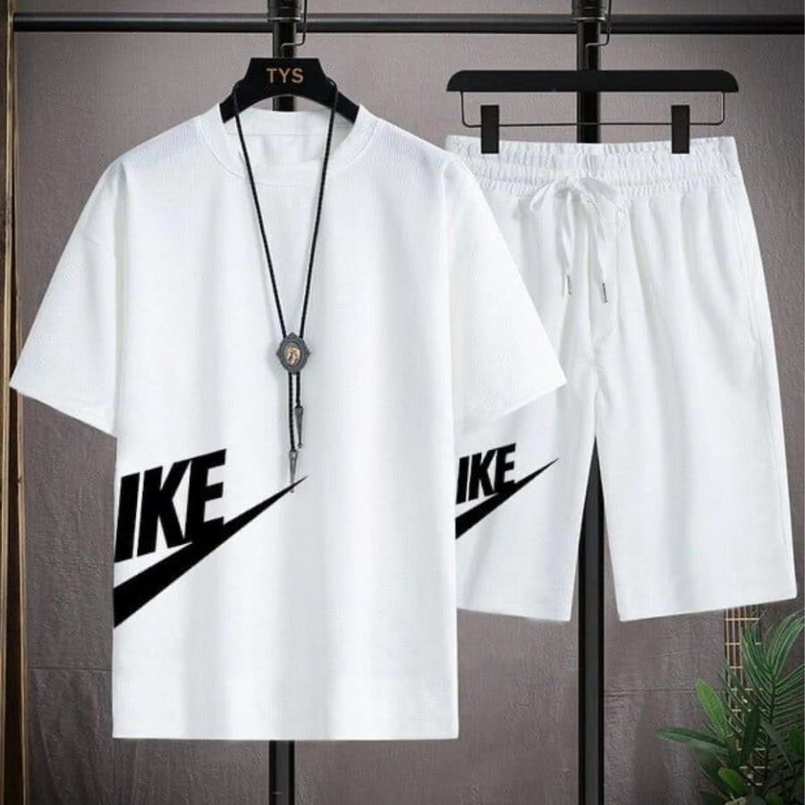 Чоловічий літній комплект Шорти і Футболка Nike (Найк)