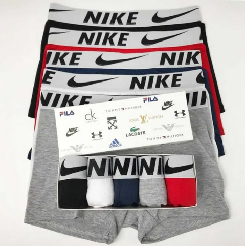 Чоловічі труси Nike (Найк) Набір з 5 штук | Набір Чоловічої нижньої білизни - (бавовняні)