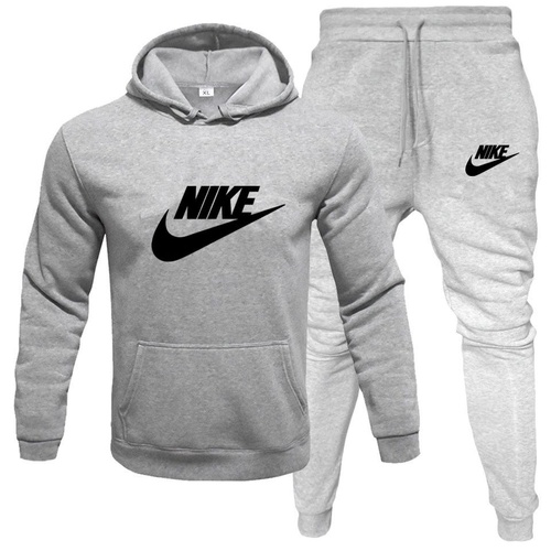 Мужской Спортивный костюм весенний летний осенний Nike (Найк) Кофта и штаны - Серый