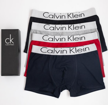 Мужские трусы Calvin Klein (Кельвин Кляйн) Набор из 5 штук | Набор Мужского нижнего белья - (хлопковые)