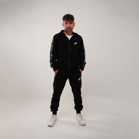 Чоловічий Спортивний костюм (Демісезонний) Nike (Найк) Кофта і штани - Чорний