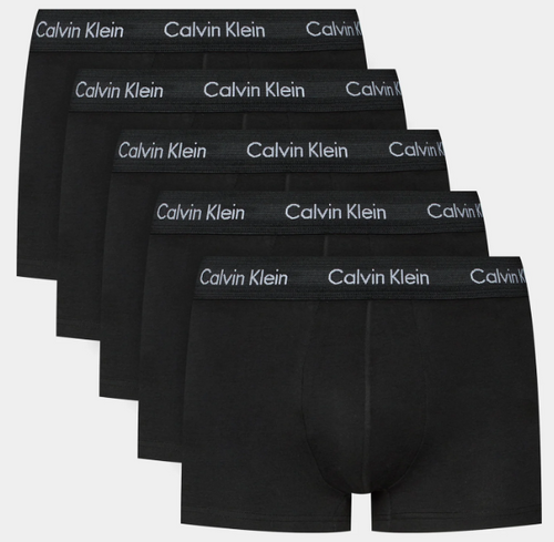 Чоловічі труси Calvin Klein (Кельвін Кляйн) Набір із 5 штук (бавовняні) Чорні