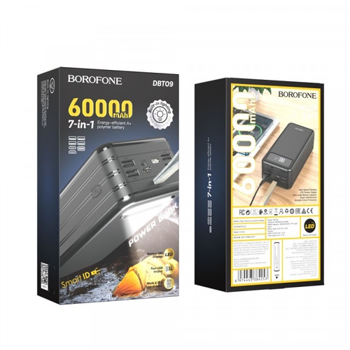 Power Bank 60000 mAh 20W PD+QC (повербанк) УМБ - Borofone DBT09