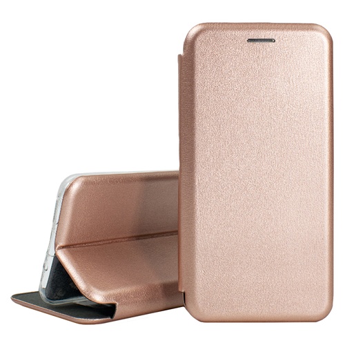 Чехол книжка для Samsung A30S - Flip Magnetic Case (розовое золото)