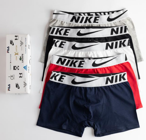 Мужские трусы Nike (Найк) Набор из 5 штук | Набор Мужского нижнего белья - (хлопковые)