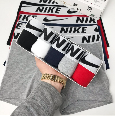 Мужские трусы Nike (Найк) Набор из 5 штук | Набор Мужского нижнего белья - (хлопковые)