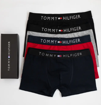 Мужские трусы Tommy Hilfiger (Томми Хилфигер) Набор из 5 штук | Набор Мужского нижнего белья - (хлопковые)
