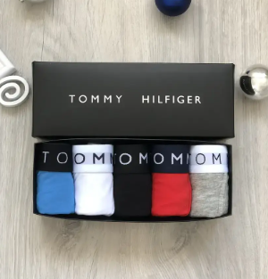 Мужские трусы Tommy Hilfiger (Томми Хилфигер) Набор из 5 штук | Набор Мужского нижнего белья - (хлопковые)