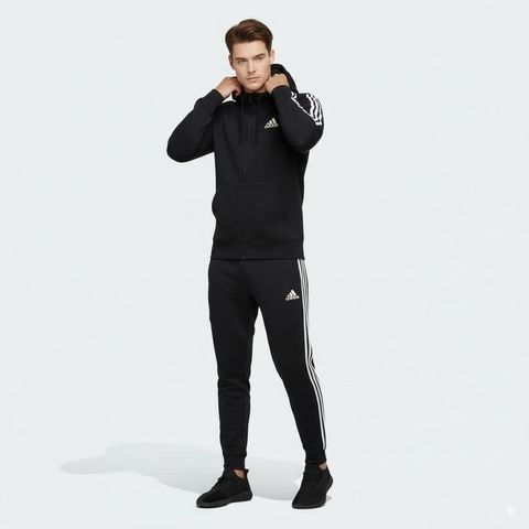 Чоловічий Спортивний костюм (Демісезонний) Adidas (Адідас) Кофта і штани - Чорний
