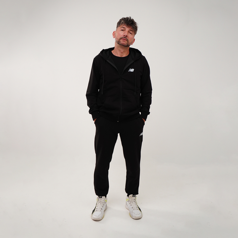 Чоловічий Спортивний костюм (Демісезонний) New Balance Кофта і штани - Чорний