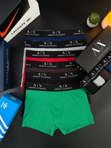 Чоловічі труси Armani (Армані) Набір з 5 штук | Набір Чоловічої нижньої білизни - (бавовняні)