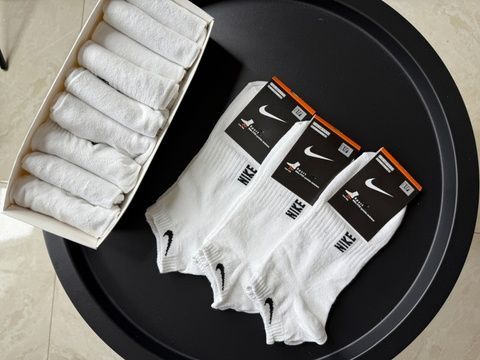 Носки Мужские Nike (Найк) - Белые - комплект 9 пар