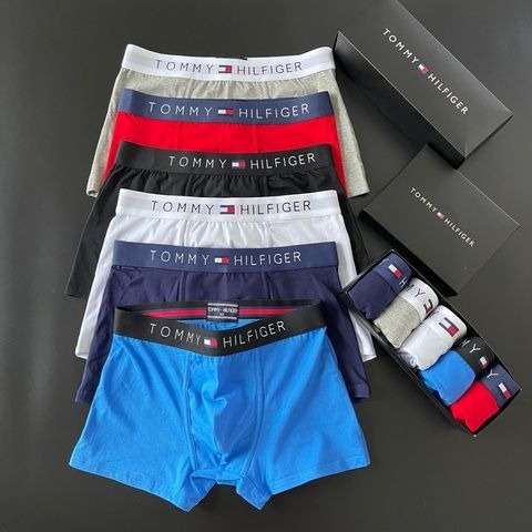Мужские трусы Tommy Hilfiger (Томми Хилфигер) Набор из 5 штук | Набор Мужского нижнего белья - (хлопковые)