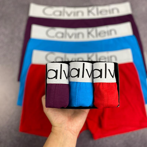 Мужские трусы Calvin Klein (Кельвин Кляйн) Набор из 3 штук (хлопковые)