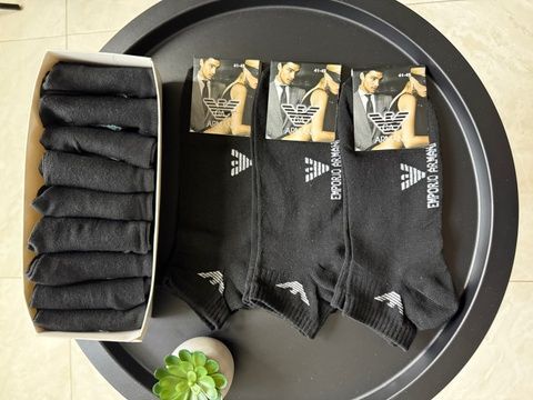 Носки Мужские Armani (Армани) - Чёрные - комплект 9 пар