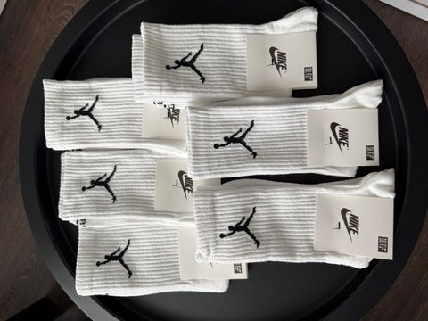 Носки Мужские Jordan (Джордан) Высокие - Белые - комплект 6 пар