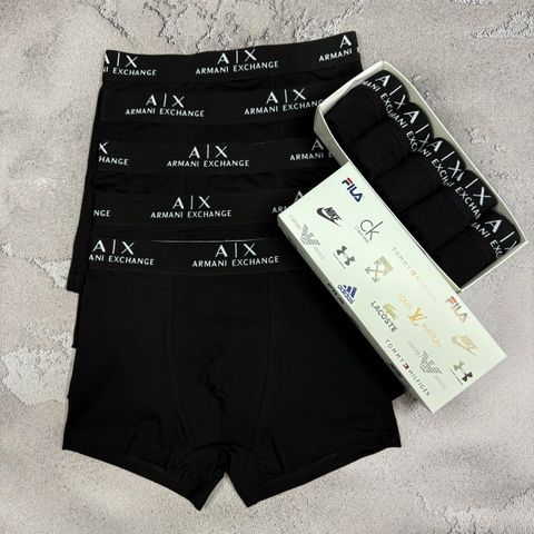 Мужские трусы Armani (Армани) Набор из 5 штук | Набор Мужского нижнего белья - (хлопковые)