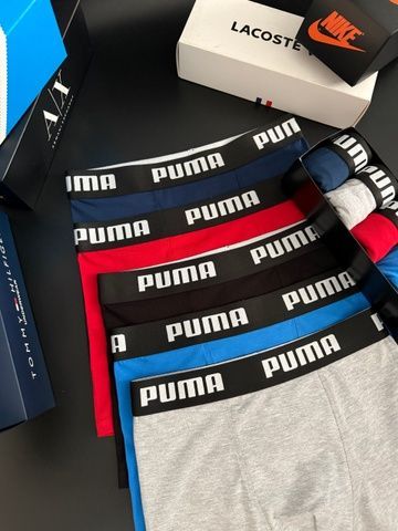 Мужские трусы Puma (Пума) Набор из 5 штук | Набор Мужского нижнего белья - (хлопковые)